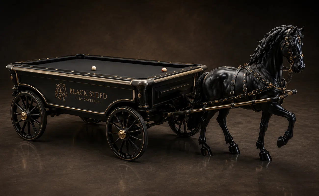 Sapelli billiard pool table Black Steed — 10