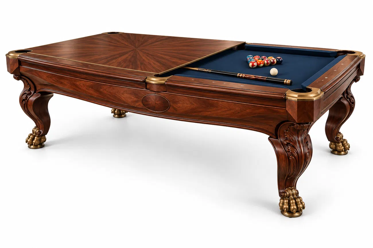 Sapelli billiard pool table History V5 — 3