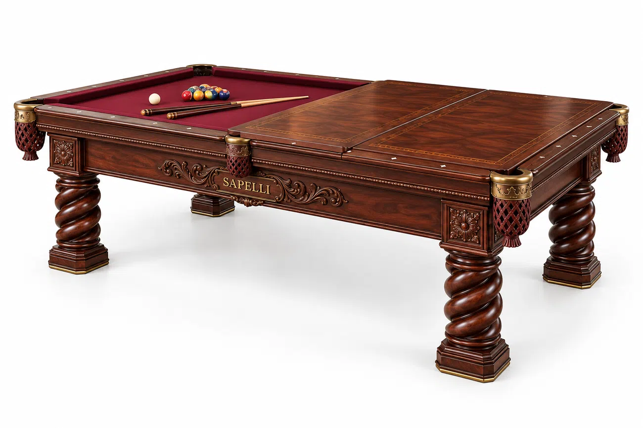 Sapelli billiard pool table History V7 — 2