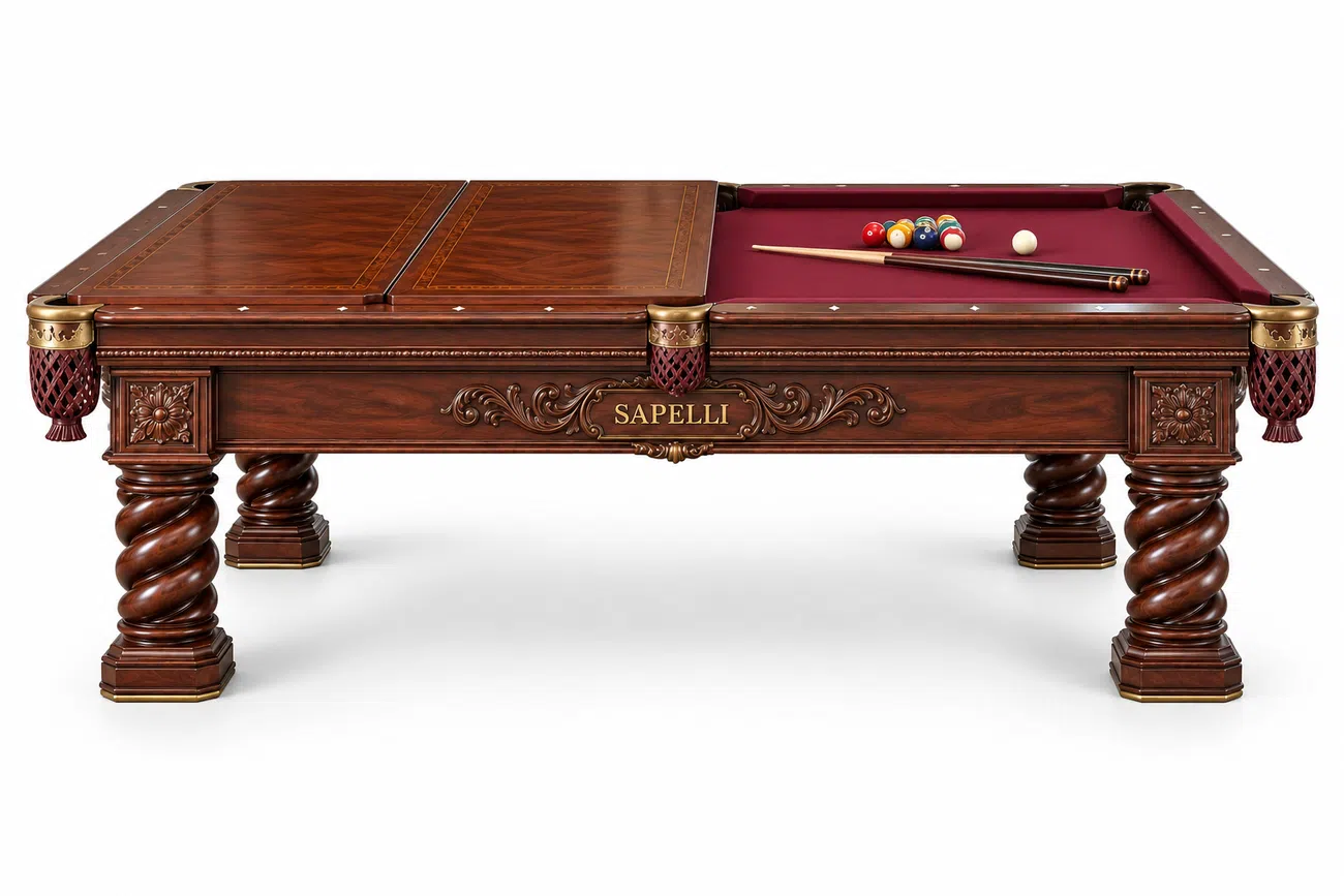 Sapelli billiard pool table History V7 — 3